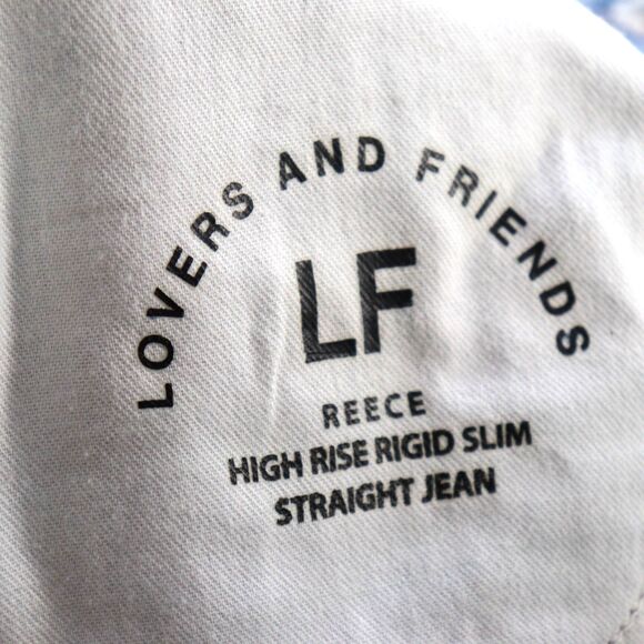 Lovers and Friends Reece High Rise Rigid Slim Straight Jean 29 - Picture 4 of 5